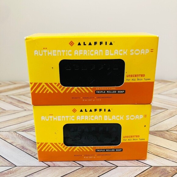Alaffia Authentic African Black Soap Triple Milled - Unscented - Picture 1 of 5